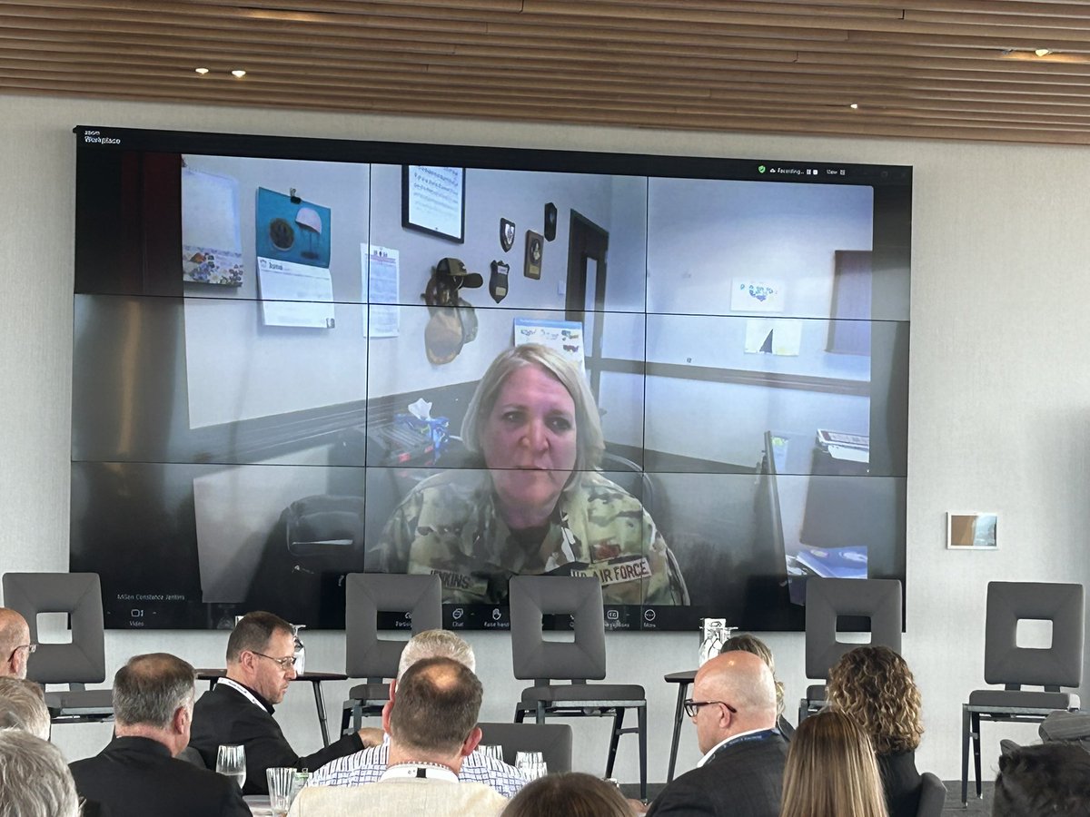 CAGlobalAffairs's tweet image. We are lucky to have once again MGen Constance Jenkins, Director Logistics at @NORADCommand &amp;amp; @USNorthernCmd join us, this time to speak about the infrastructure piece of #NORADModernization 

#InfrastructureCGAI