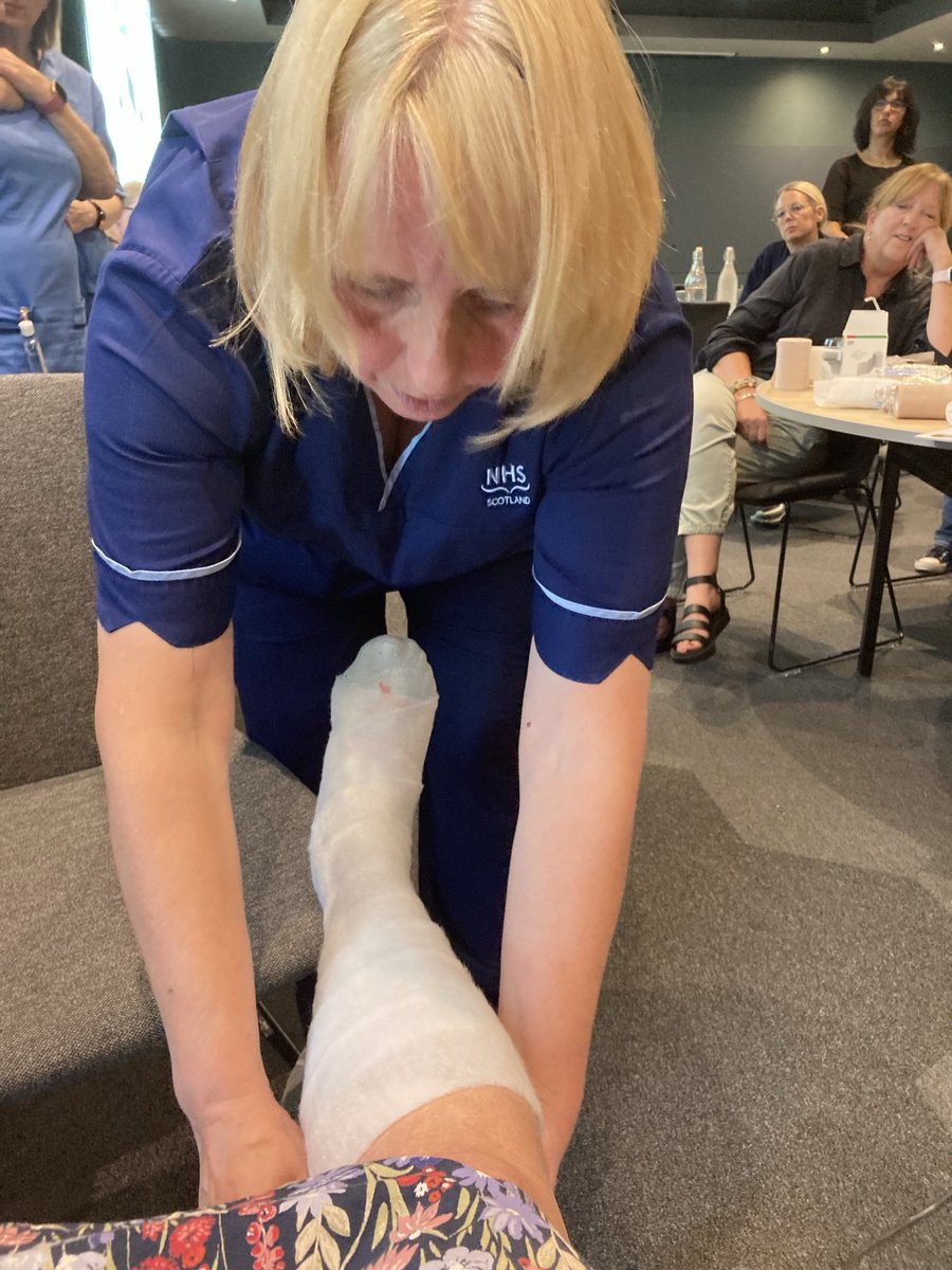 Linda Primmer (@lindaprimmer) on Twitter photo #Legsmatter Local DN Legend Fiona Jamieson sharing >30 years of compression experience with Lothian nurses. Have the ‘ courage to compress’! <a href="/LegsMatter/">LegsMatter</a> #Legsmatter Local DN Legend Fiona Jamieson sharing >30 years of compression experience with Lothian nurses. Have the ‘ courage to compress’! <a href="/LegsMatter/">LegsMatter</a>