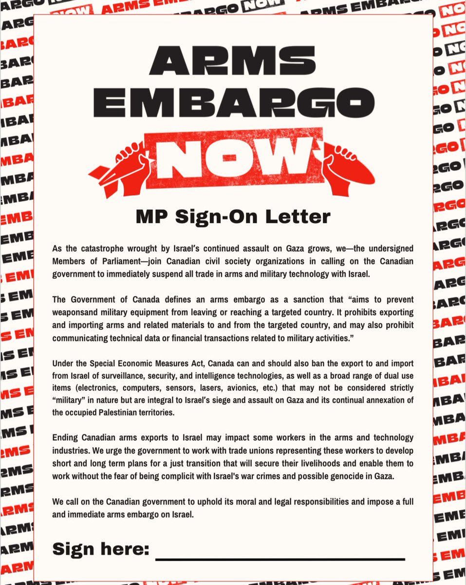 Mai_Badawy's tweet photo. Today, we're taking action at MP offices across #Canada to demand they sign onto the call for a full and immediate #arms_embargo on #Israel.
Go to https://t.co/K2cHJFnMYy https://t.co/GoD5aUByih
