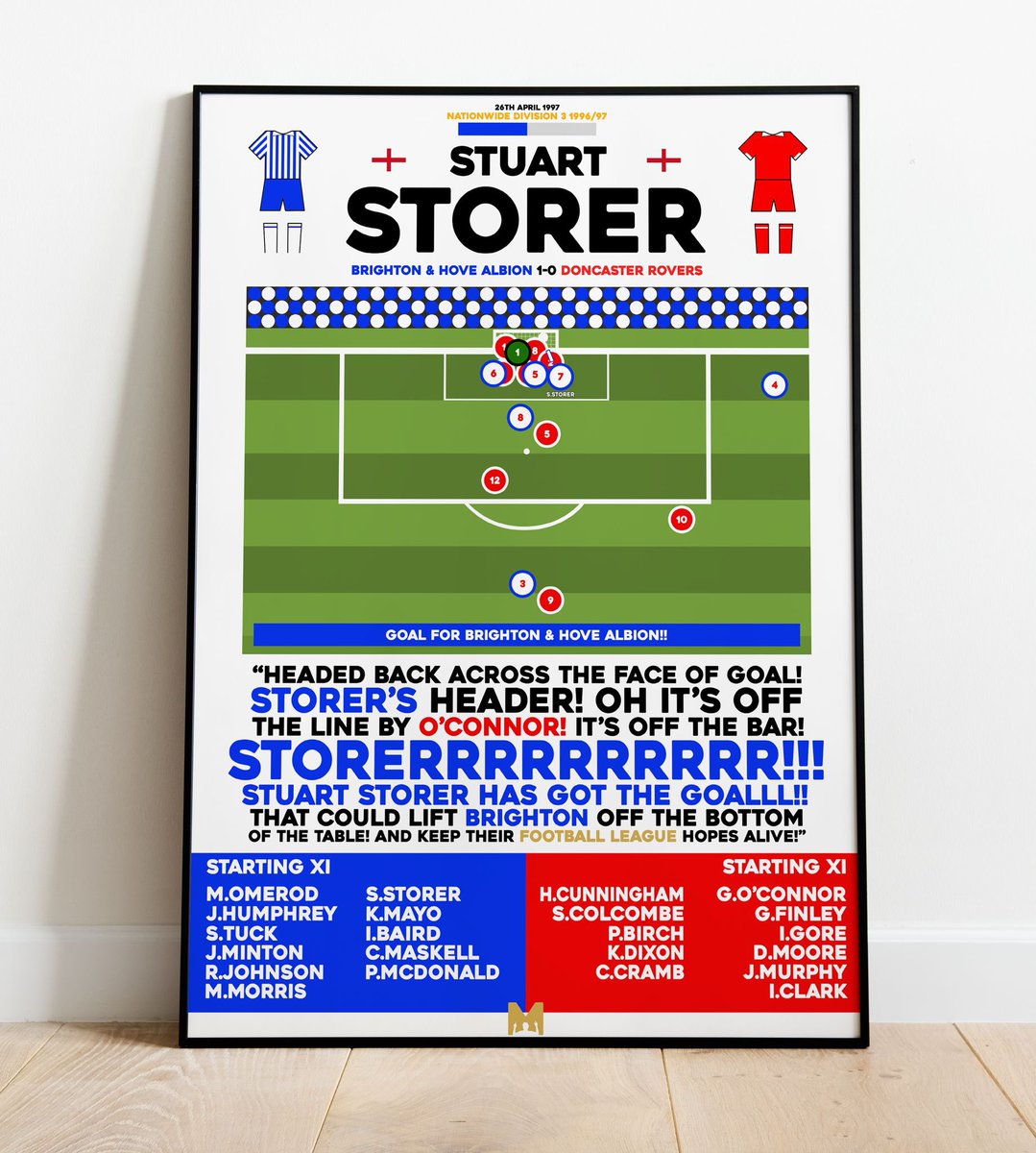⭐️FRAMED PRINT GIVEAWAY⭐️

We’ve partnered with our friends at <a href="/MezzalaDesigns/">𝗠𝗲𝘇𝘇𝗮𝗹𝗮</a> to giveaway some special moments in Albion History🔵⚪️

To enter you must: 
🤝 Follow <a href="/TalkSeagulls/">Talk Seagulls</a> &amp; <a href="/MezzalaDesigns/">𝗠𝗲𝘇𝘇𝗮𝗹𝗮</a> 
🔄 Retweet this Post
🏷️Tag a Friend
 
#BHAFC