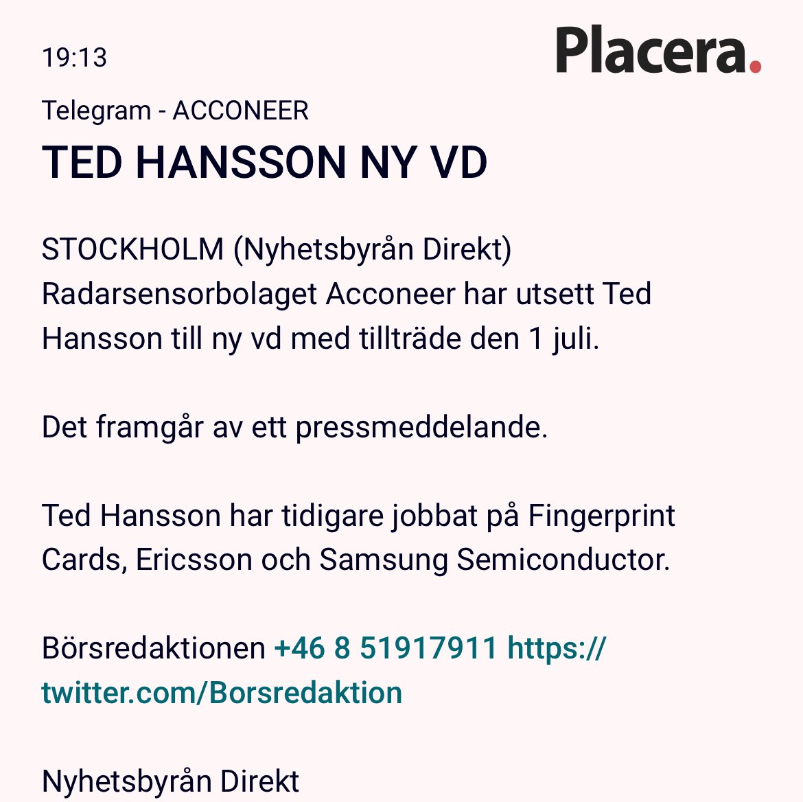 kapitalverket's tweet photo. #ACCON $ACCON
Ny VD! https://t.co/wLtoljWwGj