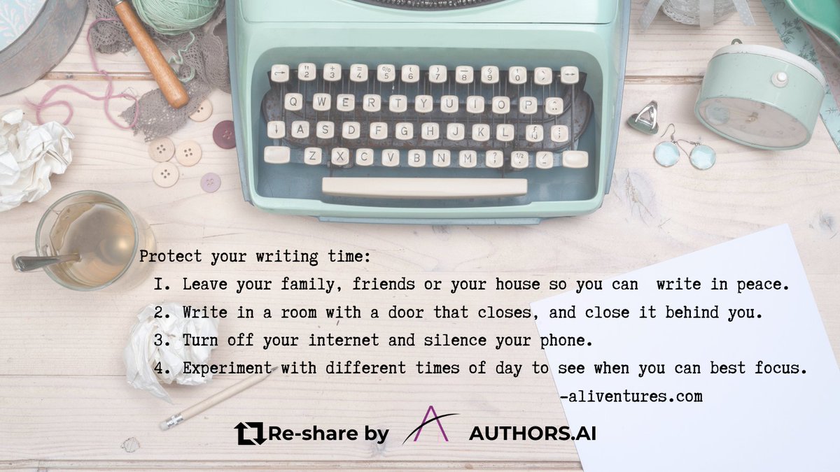 AuthorsAi's tweet image. Writer tip of the day!
#amwriting #writertips #authortips #authorcommunity