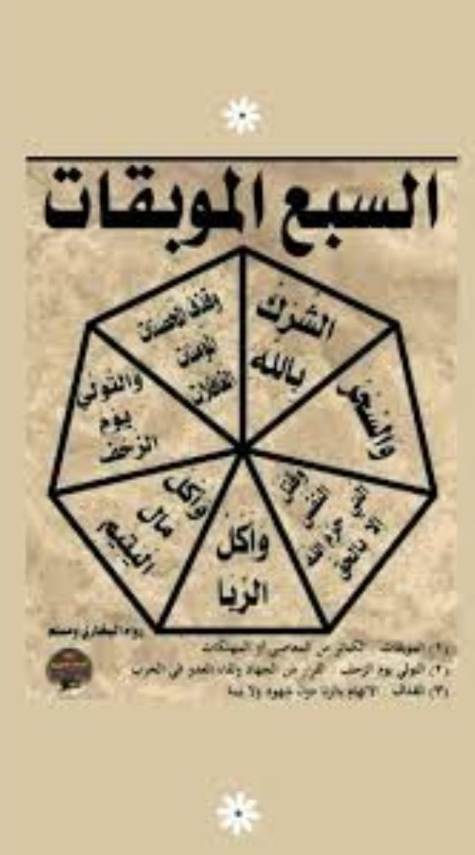 ain112233's tweet photo. اللهم جنبي وجميع المسلمين هؤلاء السبع الموبقات https://t.co/VP7Zh82ZpO