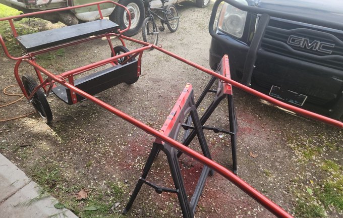 Before and after pictures of a pony cart I found on fb marketplace. It was in rough condition, so got<a href="/tag/pony"class="tags"><span>#pony</span></a><a href="/tag/petplay"class="tags"><span>#petplay</span></a><a href="/tag/cart"class="tags"><span>#cart</span></a><a href="/tag/ponyplay"class="tags"><span>#ponyplay</span></a><a href="/tag/ponyboy"class="tags"><span>#ponyboy</span></a><a href="/tag/humanpony"class="tags"><span>#humanpony</span></a>