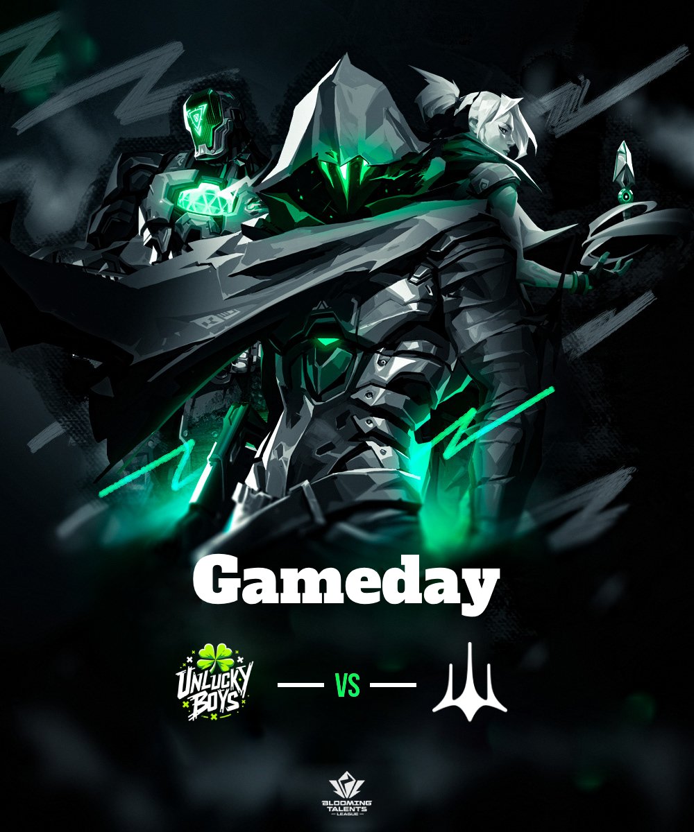 ⚔️ Gameday against <a href="/DsyreEsports/">DSYRE</a> academy
⏰ 21:00 CET
📽️ Sadly the match will not be streamed 

#UnluckyBoys #BloomingTalentsLeague