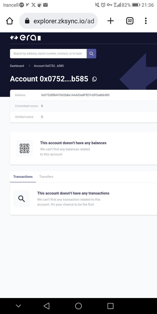 rahim1370219's tweet photo. https://t.co/xWZNoCWszk
This wallet was created 14 hours ago and has no interaction with any network How wallet information is announced by @zksync on the day of the token announcement
 It doesn't even have 1 transaction,but it has all the conditions
#Zkscam https://t.co/GcQf1cNMYV