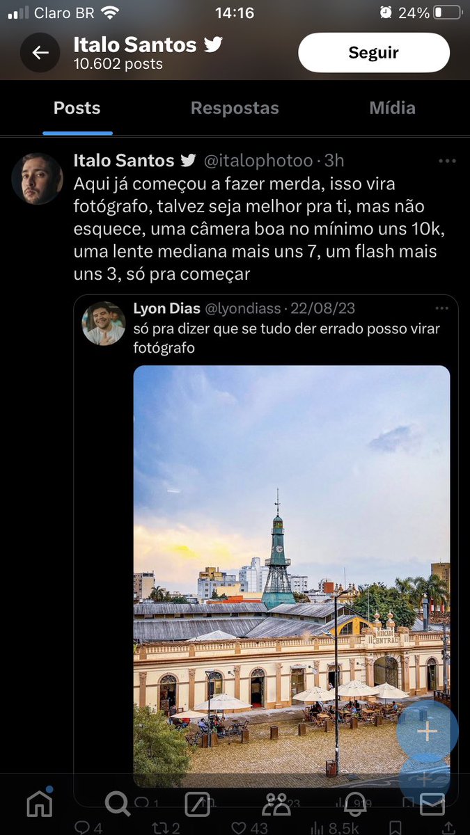 Nessa briga eu tô 100% do lado da briga.