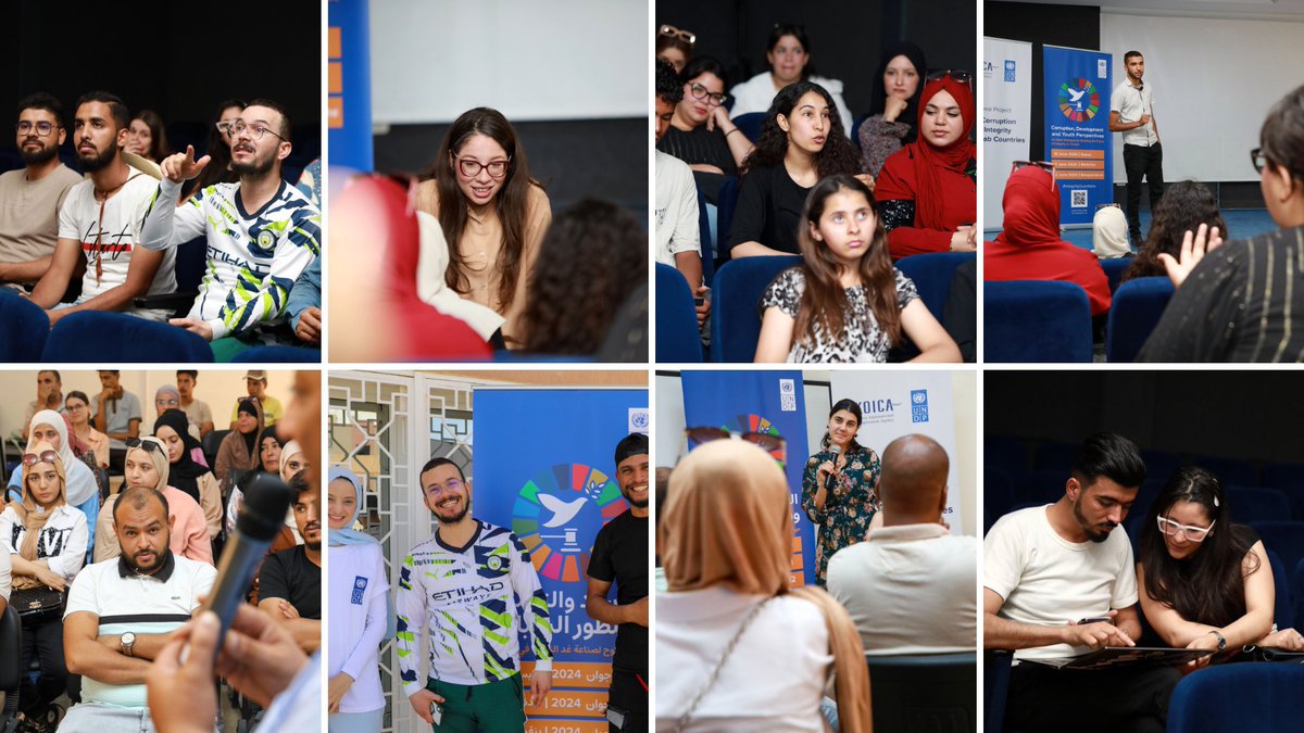 UNDP_ACIAC's tweet photo. Exciting news from 🇹🇳 south! #IntegrityGuardians are growing their youth network, meeting youth in Gabes, Medenine, & Bengardane, raising public awareness on integrity for social & economic development, & building momentum to support anticorruption reforms thru local level action https://t.co/TFjTjaXrox