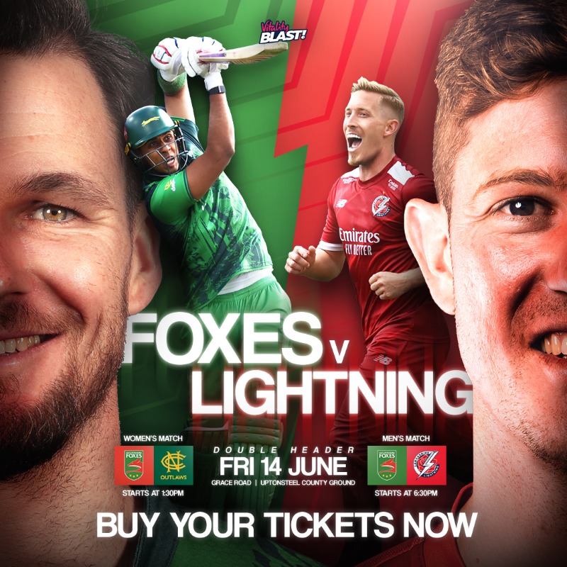leicsccc's tweet photo. ๐ฆ๐ค๐จ๐๐ ๐ก๐๐ช๐ฆ ๐
It's double-header day at Uptonsteel County Ground on Friday, as Leicestershire Men look for a third win on the bounce, while @leicswomenccc ignite their T20 campaign with an East Midlands Derby. โ๏ธ
Come and back the Foxes to two wins! ๐ข
๐ฆ#LEIvLAN