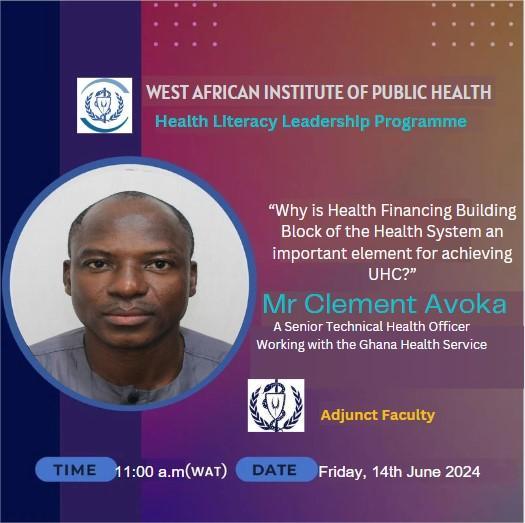 Waaph_Advocate's tweet photo. Join us for tomorrow's HLLP Leadership Class as we delve into "Why Health Financing is a Building Block of the Health System an important element for achieving Universal Health Coverage?"
@Waaph_Advocate
@TheWaaph
#YPPH24 #healthliteracy #HLLP 2024 #WAIPH #publichealth https://t.co/nDeb2NxauA