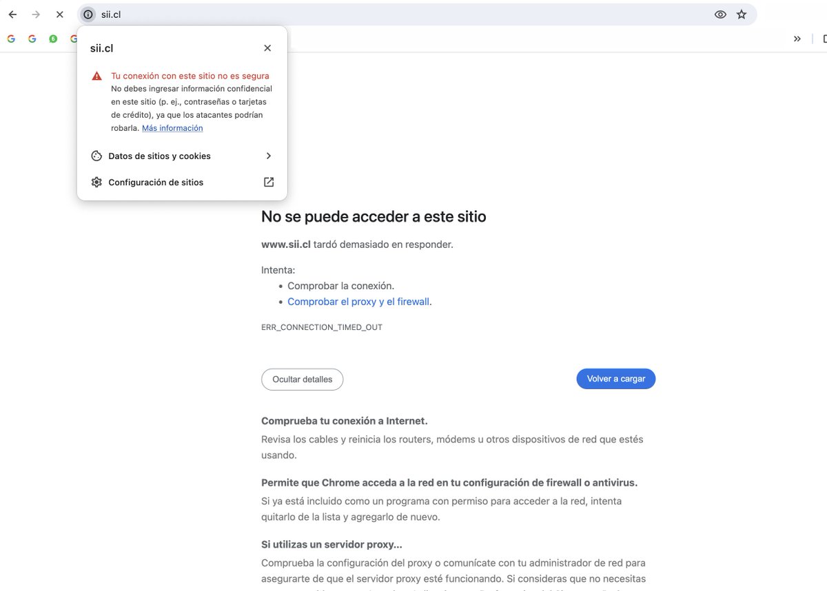 orbitalencount1's tweet photo. @SII_Chile @SII_Chile gracias, pero llevo intentando desde ayer, me pueden escribir por DM? creo que tengo un tema técnico, tal vez del certificado? ya intenté borrar caché, permitir cookies, etc... https://t.co/gtnWe1mvNA