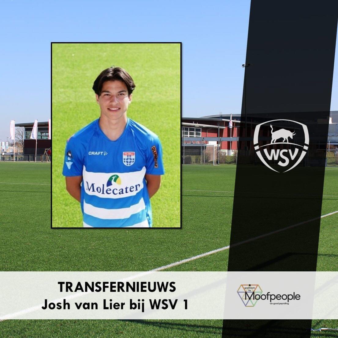 TRANSFERNIEUWS
Vanaf komend seizoen zal Josh van Lier aansluiten bij WSV 1. 

Josh speelt op dit moment bij SDC Putten 1. Daarvoor heeft hij jarenlang in de jeugdopleiding van PEC Zwolle gespeeld.

We zijn blij met de komst van Josh en wensen hem veel plezier en succes toe!