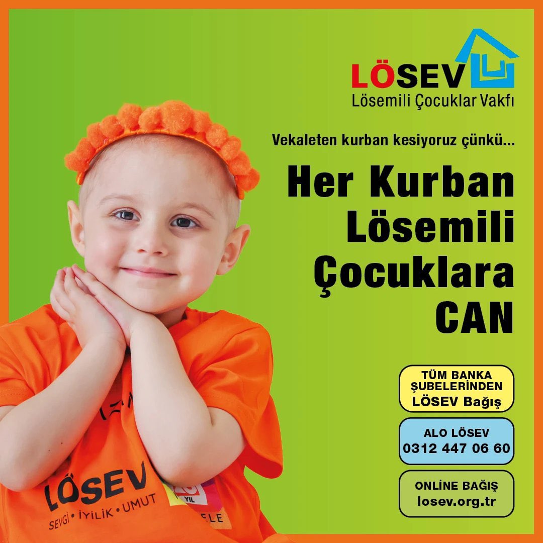 #HerKurbanLösemiliÇocuklaraCan

<a href="/ustunezer/">Dr. Üstün EZER</a> 
<a href="/hulya_unver/">Hülya ÜNVER</a> <a href="/DuyguAE/">Duygu Aksen</a> 
<a href="/losev1998/">LÖSEV</a>