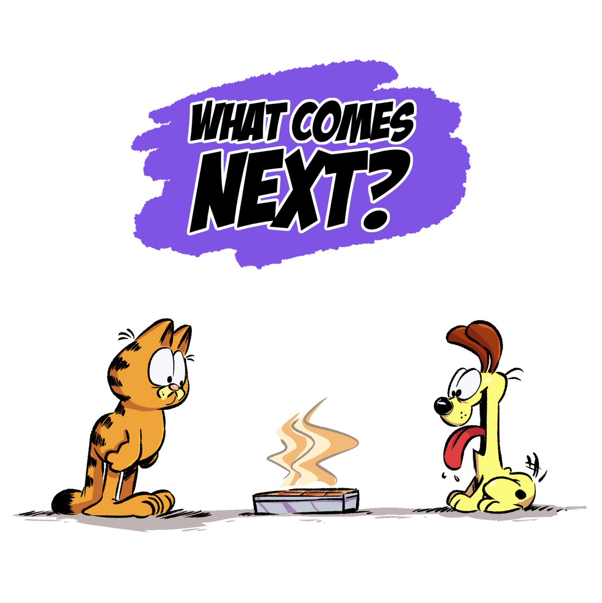 D__Gee's tweet photo. Lasagna! 

#whatcomesnext #garfield #garfieldmemes #odie #lasagna #wcn #fanart #cartoonist https://t.co/csIIqXwVfU