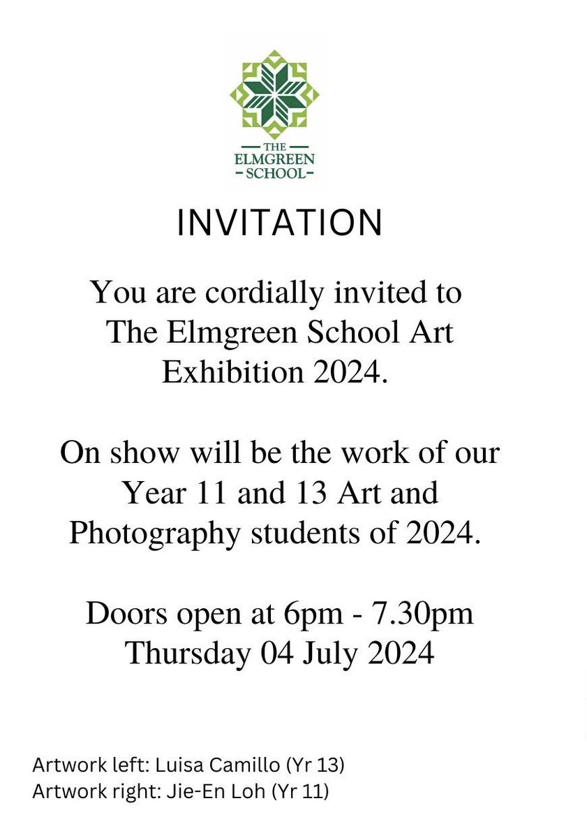 Cast your vote and visit our annual Art &amp; Design Exhibition on July 04 at 6pm #artmatters