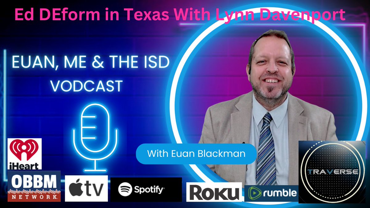 OBBMNetwork's tweet image. Fantastic episode with Lynn Davenport and Euan Blackman on Ed &apos;DE-form&apos; #richardsontx #DISD #RISD tinyurl.com/222b8zfg