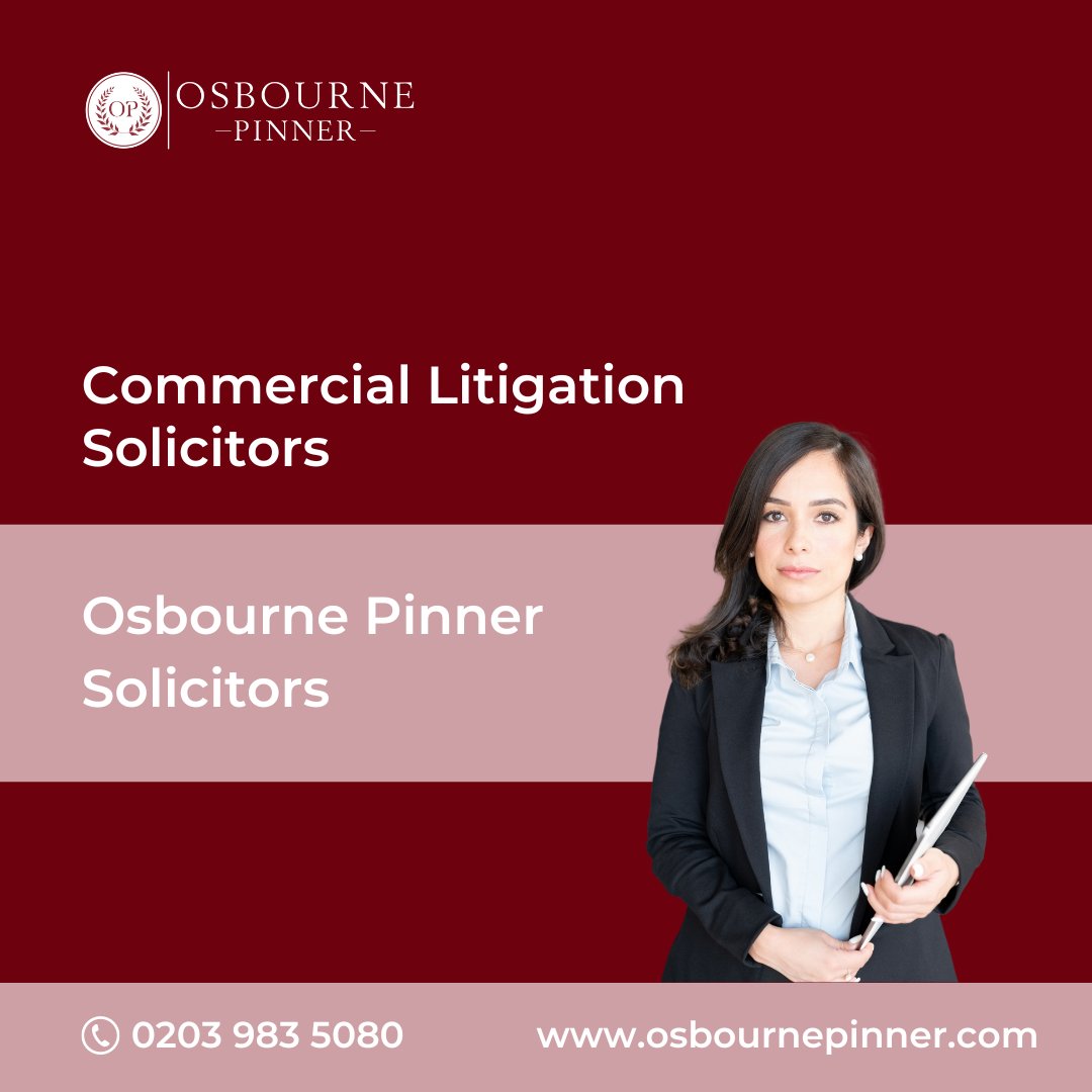 osbourne_pinner's tweet photo. Facing commercial disputes? Let experienced solicitors guide you! 

From startups to multinational corporations, we provide bespoke solutions tailored to your needs. Contact us today for a free 30-minute consultation and find out how we can resolve your legal battles effectively. https://t.co/rjUQvucabh