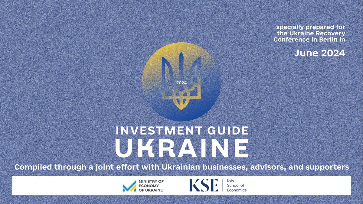 Kyiv School of Economics (@kse_ua) on Twitter photo πΊπ¦πͺπΊ The Ukraine Investment Guide, developed by <a href="/mineconomdev/">ΠΡΠ½Π΅ΠΊΠΎΠ½ΠΎΠΌΡΠΊΠΈ</a>, <a href="/kse_institute/">KSE Institute πΊπ¦</a>, KPMG, EY, Deloitte, BDO, and <a href="/InstituteGC/">Tony Blair Institute for Global Change</a>, was presented at #URC2024 in Berlin! Find an in-depth look at Ukraine's economic policy and investment opportunities here: t.ly/8M7r6 πΊπ¦πͺπΊ The Ukraine Investment Guide, developed by <a href="/mineconomdev/">ΠΡΠ½Π΅ΠΊΠΎΠ½ΠΎΠΌΡΠΊΠΈ</a>, <a href="/kse_institute/">KSE Institute πΊπ¦</a>, KPMG, EY, Deloitte, BDO, and <a href="/InstituteGC/">Tony Blair Institute for Global Change</a>, was presented at #URC2024 in Berlin! Find an in-depth look at Ukraine's economic policy and investment opportunities here: t.ly/8M7r6
