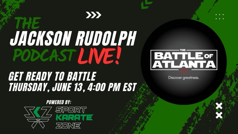 BattleofAtlanta's tweet photo. Tune in to the Jackson Rudolph Podcast 🔴LIVE🔴 at the Battle of Atlanta!

LINK: https://t.co/4lLalc4q9K https://t.co/y4UPY5zixG