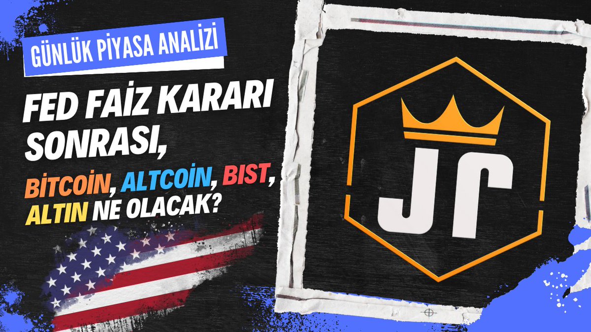 Fed Faiz Kararı Sonrası #Bitcoin ve Piyasalara Ne Olacak?

İlk Günlük Piyasa Analizi videomuz şu anda yayında!

Aşağıdaki link üzerinden seyredebilirsiniz👇
youtu.be/jbVTpqkPssA?si…

Videoya beğeni yapıp kanala abone olmayı unutmayın😉

- JrKripto Team