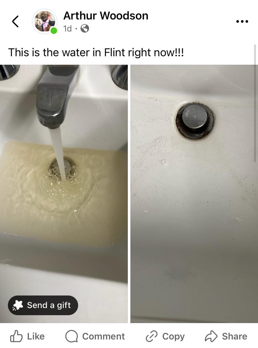 LittleMissFlint's tweet photo. Flint, Michigan June 12th, 2024 

And yes this is from a trusted community organizer. 

#FlintWaterCrisis https://t.co/OsPrllHc50