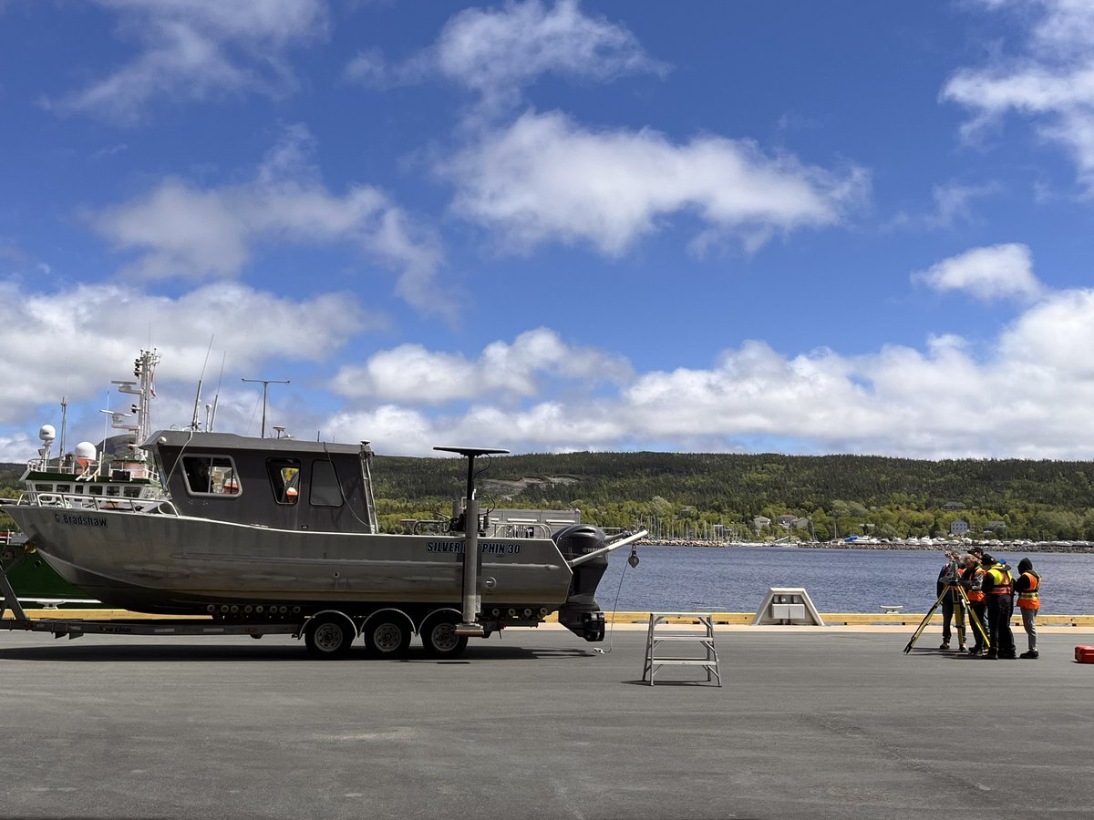 <a href="/marineinstitute/">Marine Institute, Memorial University</a> …and get the practical hands on experience required like these Ocean Mapping students at The Launch in Holyrood today completing a survey exercise for their field camp. <a href="/SchoolofOceanT2/">School of Ocean Technology</a>