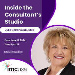 IMCUSA's tweet photo. Julia S. Demkowski MBA, CMC®, founder &amp; CEO ofStanford Management Consulting, is the speaker for June's Conusultants Studio. She will be sharing her conviction that every business can achieve profitability. Click here to register: https://t.co/7z1SzVO2r0 https://t.co/H12aW6Kp5f