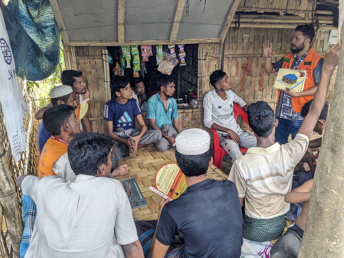 arafin_karim's tweet photo. First #Cyclone season of 2024 is over!
#CampSettlement 🇧🇩 faced 🚩🚩🚩 3 flags during cyclone #REMAL; Lesser damage this time🙏
Comprehensive cyclone preparedness worked well
@BDRCS1 #CPP jointly 🤝 conducted:
↪️ 10 drills

↪️ 600+ awareness sessions

↪️ 23 demonstration

📸 CPP https://t.co/S2YYXGsYlq