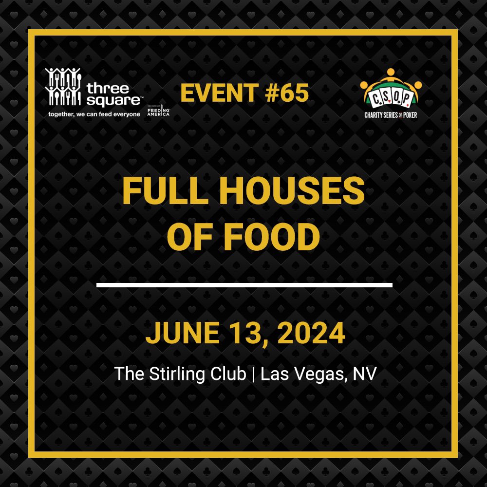 TheCSOP's tweet photo. TONIGHT 🙌 Join us for the silent auction for Full Houses Of Food #CSOP 65 benefiting the Three Square Food Bank!

#ThreeSquareLV #PokerForACause

BID and DONATE at
https://t.co/fvOZnLO5tU https://t.co/V5WQMMt6ar