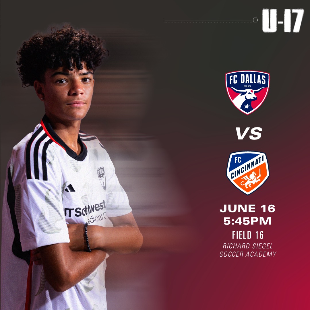 FCDallasYouth's tweet photo. It’s time to go for the Cup 🏆

The Round of 32 schedule for @MLSNEXT Cup across our 4 age groups ➡️ https://t.co/nddKiBikFp