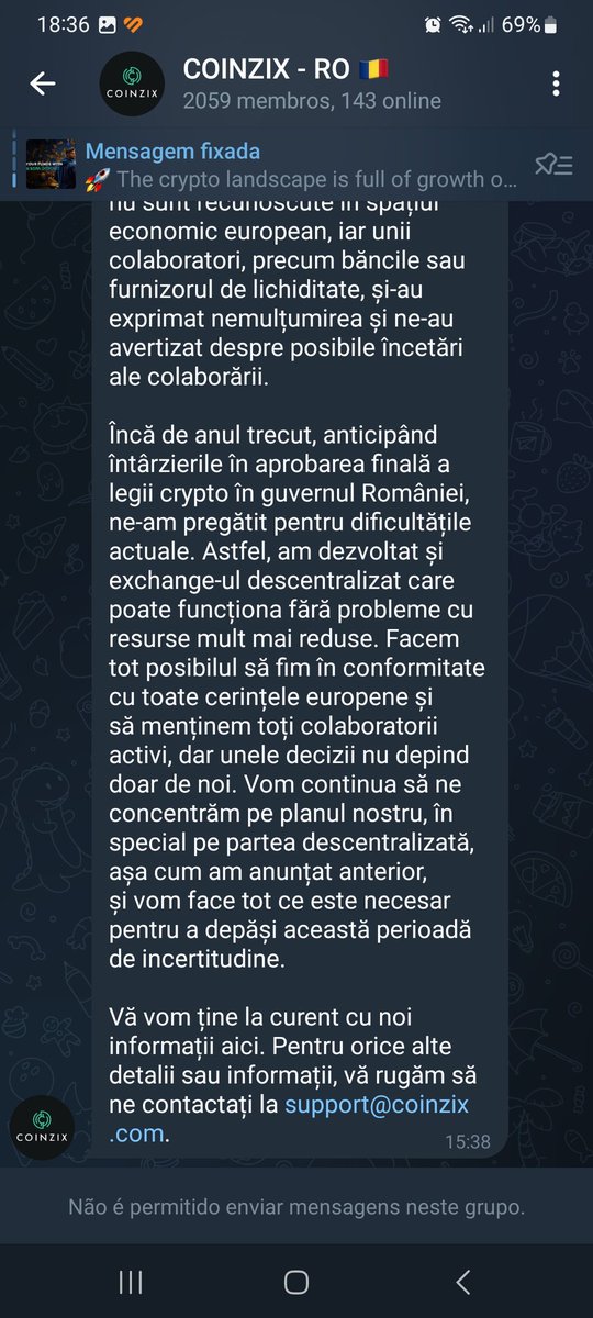 eumary74's tweet photo. @coinzixcom @coinzixcom într-un cuvant v-am ars si va taiem si dreptul de a mai trimite mesaje in grupurile de telegram 🤣🤣🤣 bravo baietii !!! https://t.co/ImYebuI51L