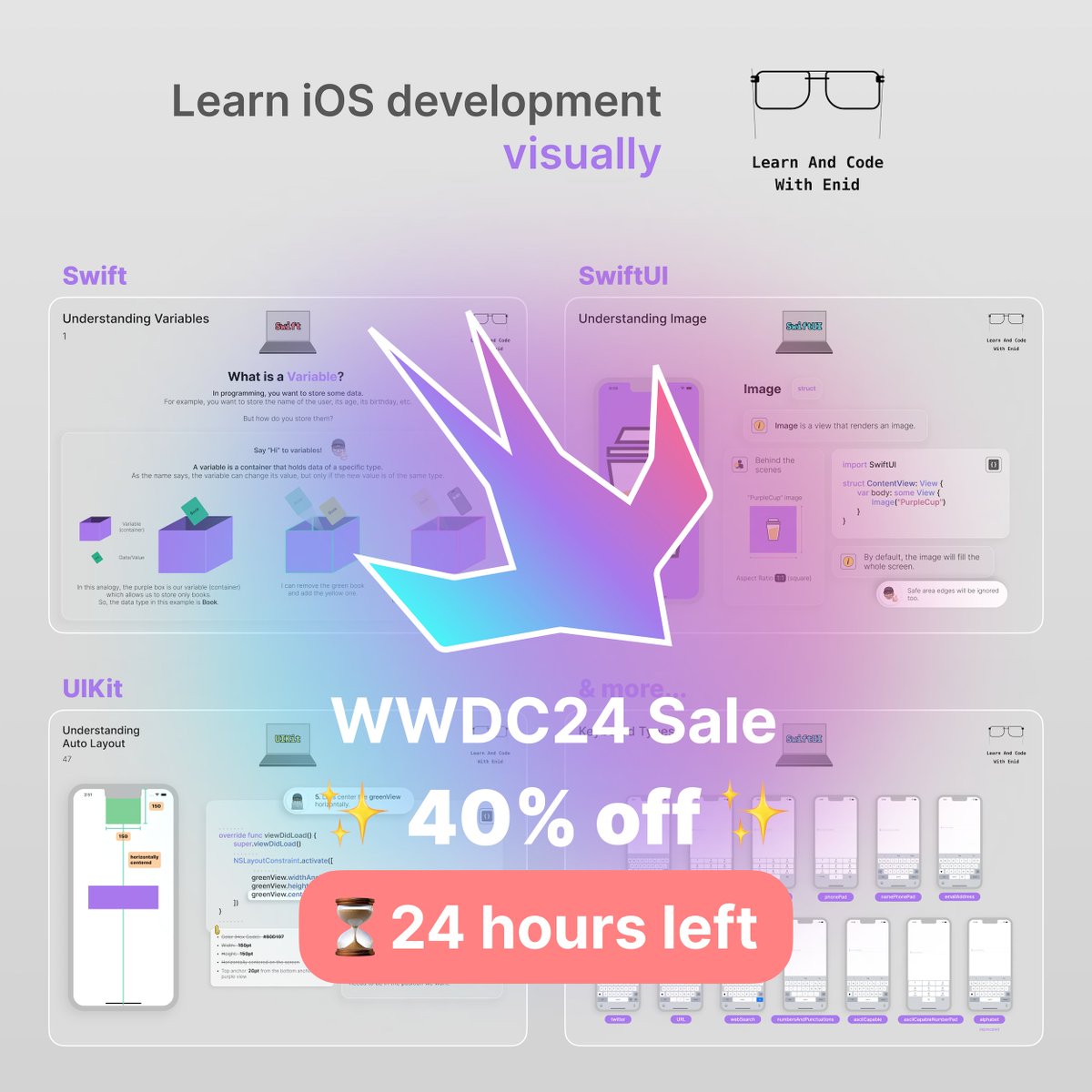 ios_dev_alb's tweet photo. 🚨 Only 24 hours left...

Last chance for everyone interested in joining LACWE's yearly plan at a 40% discount and starting to learn iOS development with ongoing visuals ✨

Join → https://t.co/2EYlDNdQjq