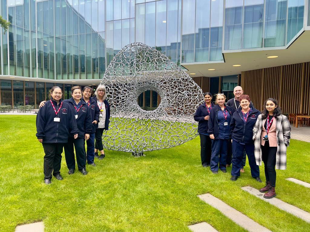 CUH_RespNurses's tweet photo. What a lovely tour at Astra Zeneca Discovery Center in Cambridge. Impressive concept of the way it’s built. #DISC #respiratoryspecialistteam
@alex25434929 @blissful0520 @torres_libby @janine76572036 
@iamjowright https://t.co/ngSiIoyen2