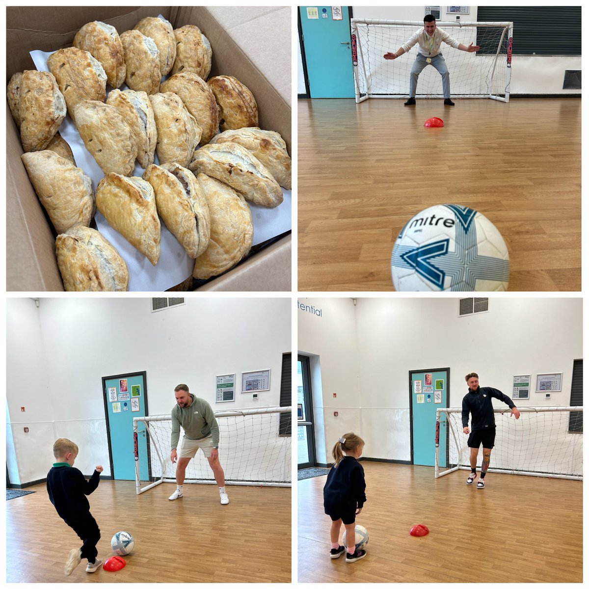xhannahrowex's tweet photo. Another wonderful opportunity to engage our families with today’s Special Gentlemen’s event! 💙 A pasty, a pint of juice and a penalty shootout. Lots of happy faces and fantastic feedback to celebrate #FathersDay! ⚽️ 📚#StrengtheningCommunities #EYFS @TedWraggTrust @LettersSounds https://t.co/iW7OcJcmrh