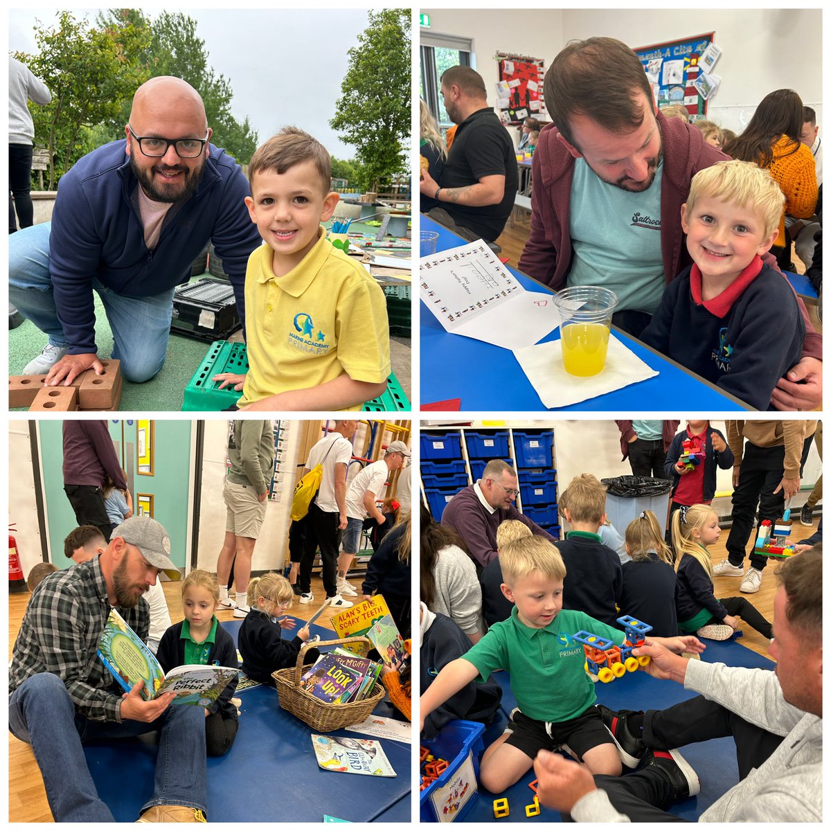 xhannahrowex's tweet photo. Another wonderful opportunity to engage our families with today’s Special Gentlemen’s event! 💙 A pasty, a pint of juice and a penalty shootout. Lots of happy faces and fantastic feedback to celebrate #FathersDay! ⚽️ 📚#StrengtheningCommunities #EYFS @TedWraggTrust @LettersSounds https://t.co/iW7OcJcmrh