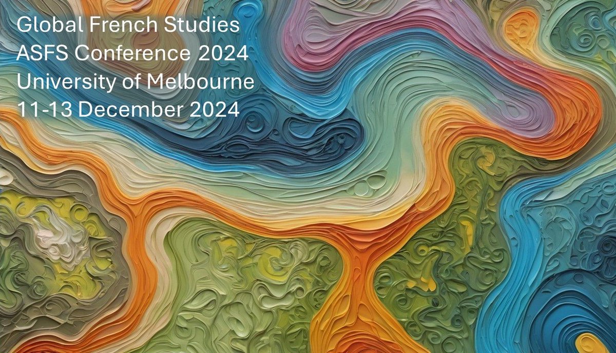 Don't forget to submit your proposals for the ASFS conference, Global French Studies: Transnational, Transcultural, and Transdisciplinary Perspectives, by Monday 17 June!

More details on our website:
australiansocietyforfrenchstudies.com/events/asfs-co…