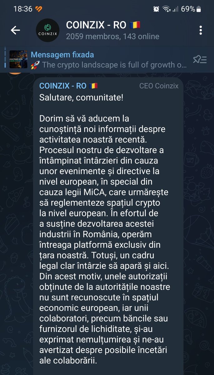 eumary74's tweet photo. @coinzixcom @coinzixcom într-un cuvant v-am ars si va taiem si dreptul de a mai trimite mesaje in grupurile de telegram 🤣🤣🤣 bravo baietii !!! https://t.co/sVvuvXZ4Pj