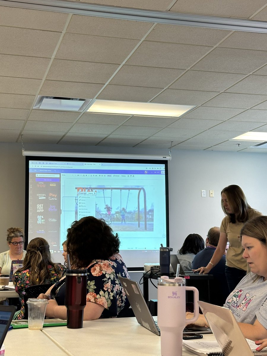 Back to back sessions about Canva and Padlet with Kelly Fisher from FCSP Office of Instructional Technology makes for a day packed with professional learning! <a href="/KyCharge/">KYCharge</a> <a href="/KEDCGrants/">KEDC Grants</a>