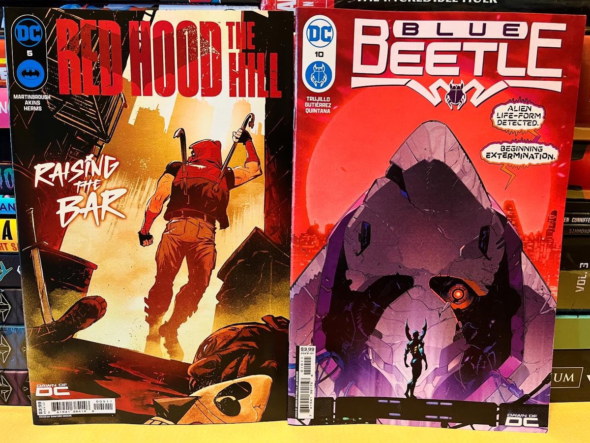 nerds_of_fun's tweet photo. New comics 6/12/24 part 1! #marvel #marvelcomics #bloodhunt #hulk #incrediblehulk #dc #dccomics #redhood #bluebeetle #image #imagecomics #geiger #plasticdeathanddolls #strangeacademy #spiderman #remotespace #aintnograve https://t.co/aMYpW7XxdA