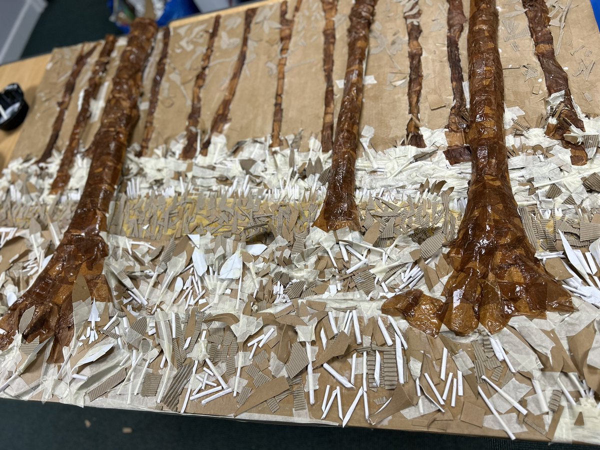 Do you fancy a wander through a cardboard forest? 😁 The kids from Moreton Say Primary have throw next to nothing away here. Using my ‘pure making’ method, each group has used offcuts from each stage to create textures on the next. 👍 #ArtShaped 
darrellwakelam.com
