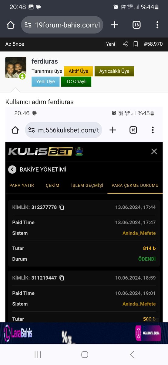 Kullanıcı adım ferdiuras