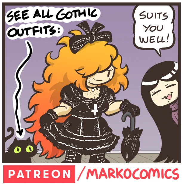 New Goth and Tiger Exclusive episode! Tiger is wearing Olga's outfits? Read them all by becoming a highest tier member! 