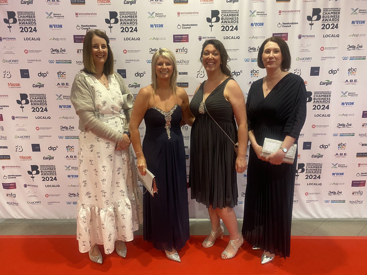 KEMPHospice's tweet photo. We’re excited to attend @HW_Chamber Business awards evening. Team KEMP are finalists for Charity business of the year. #WorcestershireHour Wish us luck. 🤞🦋🦋🦋 https://t.co/oQVxhWiXml