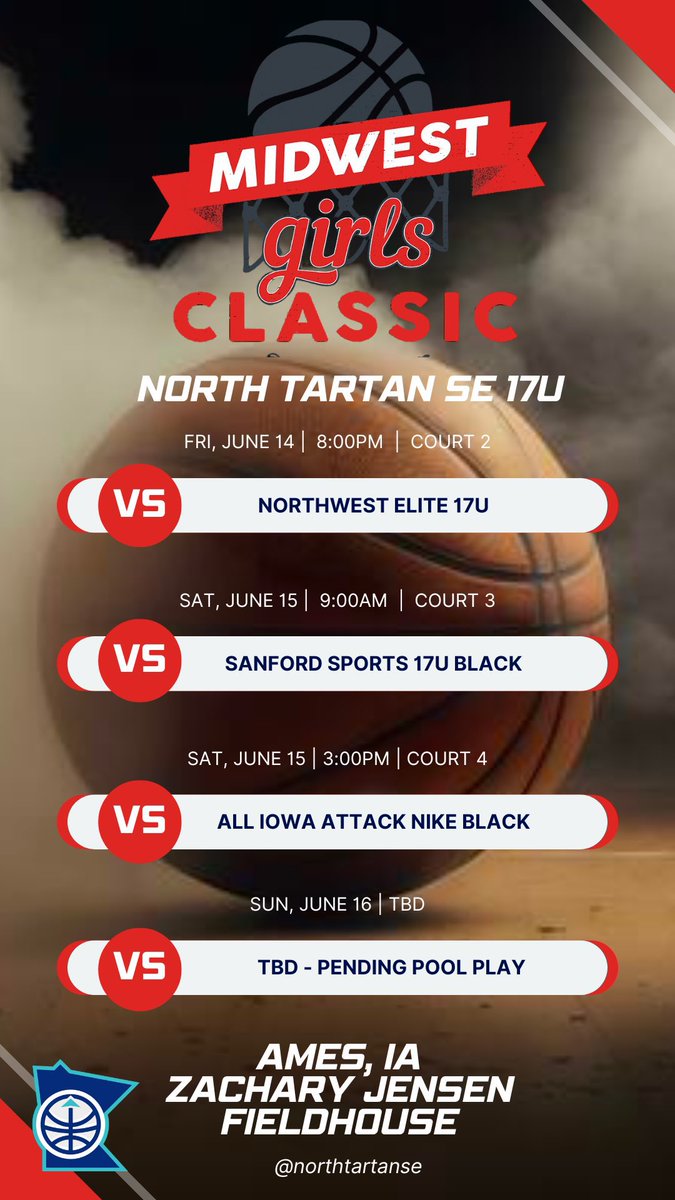 Ryaan (@ryaanspeer) on Twitter photo Donβt forget to come watch my team and I @ the Midwest girls Classic! πͺπ
πAmes, IA
<a href="/NorthTartanSE/">North Tartan -SE</a> <a href="/NorthTartan/">North Tartan</a> <a href="/GMacHoops/">Grant McGinnis</a> <a href="/JrAllStarMN/">Minnesota Jr. All-Star GBB</a> <a href="/JrAllStarBB/">Jr. All-Star Girls Basketball</a> Donβt forget to come watch my team and I @ the Midwest girls Classic! πͺπ
πAmes, IA
<a href="/NorthTartanSE/">North Tartan -SE</a> <a href="/NorthTartan/">North Tartan</a> <a href="/GMacHoops/">Grant McGinnis</a> <a href="/JrAllStarMN/">Minnesota Jr. All-Star GBB</a> <a href="/JrAllStarBB/">Jr. All-Star Girls Basketball</a>
