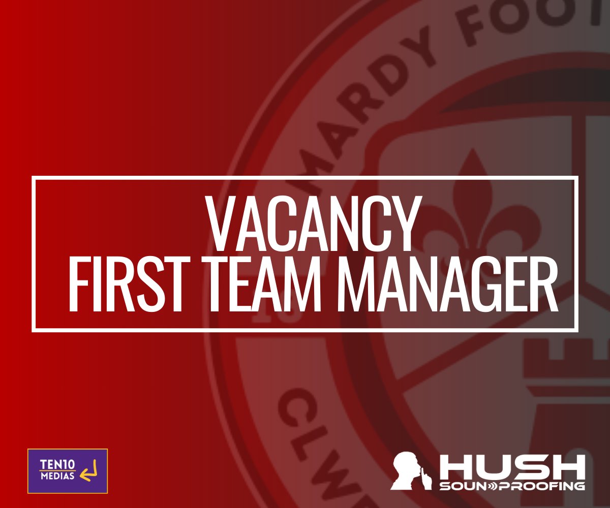 mardy_fc's tweet photo. 🔴 𝐅𝐈𝐑𝐒𝐓 𝐓𝐄𝐀𝐌 𝐌𝐀𝐍𝐀𝐆𝐄𝐑 𝐕𝐀𝐂𝐀𝐍𝐂𝐘 ⚫️

We are still on the look out for a First Team Manager at the club and would ideally like to have one in place by the time preseason training kicks off on July 2nd.

1/2 https://t.co/VZXm4ygVAB