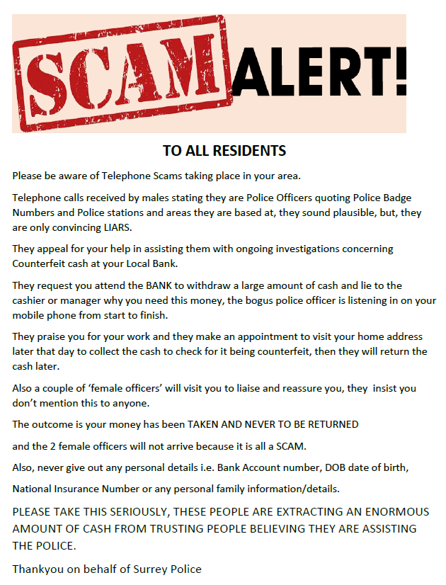 Epsom and Ewell Beat (Surrey Police) tweet media
