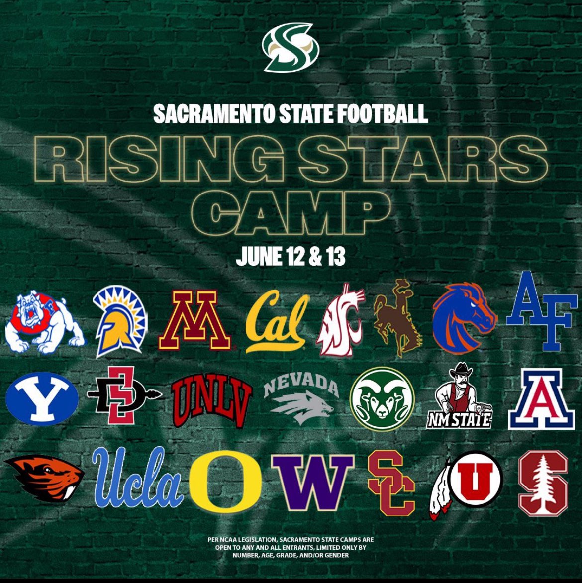 Champ Buffett (@champbuffett2) on Twitter photo Excited to be attending the <a href="/SacHornetsFB/">Sac State Football</a> camp. Ready to compete and showcase my talents and skills
<a href="/Bonez_Tuitele/">Anthony Tuitele</a> <a href="/RBcoachChev/">Coach Chev</a> <a href="/CoachCherokee/">Cherokee Valeria</a> <a href="/Coach_JLoeffler/">Jordan Loeffler</a> <a href="/CoachChinander/">Erik Chinander</a> <a href="/CoachChadSavage/">Chad Savage</a> <a href="/Coach_KC84/">Kevin Cummings</a> <a href="/UtahCoachWhitt/">Kyle Whittingham</a> <a href="/CoachBrennan/">Coach Brennan</a> Excited to be attending the <a href="/SacHornetsFB/">Sac State Football</a> camp. Ready to compete and showcase my talents and skills
<a href="/Bonez_Tuitele/">Anthony Tuitele</a> <a href="/RBcoachChev/">Coach Chev</a> <a href="/CoachCherokee/">Cherokee Valeria</a> <a href="/Coach_JLoeffler/">Jordan Loeffler</a> <a href="/CoachChinander/">Erik Chinander</a> <a href="/CoachChadSavage/">Chad Savage</a> <a href="/Coach_KC84/">Kevin Cummings</a> <a href="/UtahCoachWhitt/">Kyle Whittingham</a> <a href="/CoachBrennan/">Coach Brennan</a>