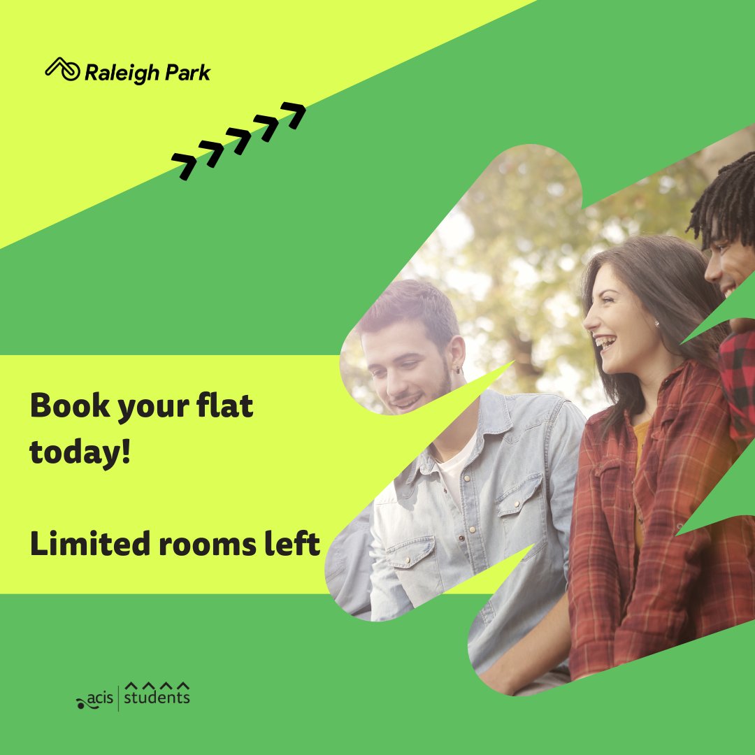 Still thinking about accommodation for your next year at uni!

We have limited availability left! Make sure you reserve your room before they're  gone.

Book today: acisgroup.co.uk/students/ralei…