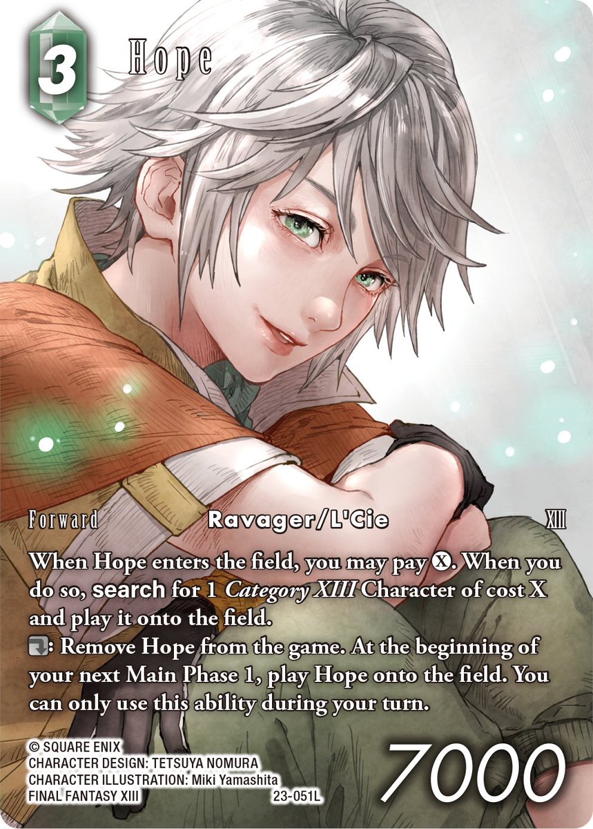 Nueva carta de Hope para #FFTCG.