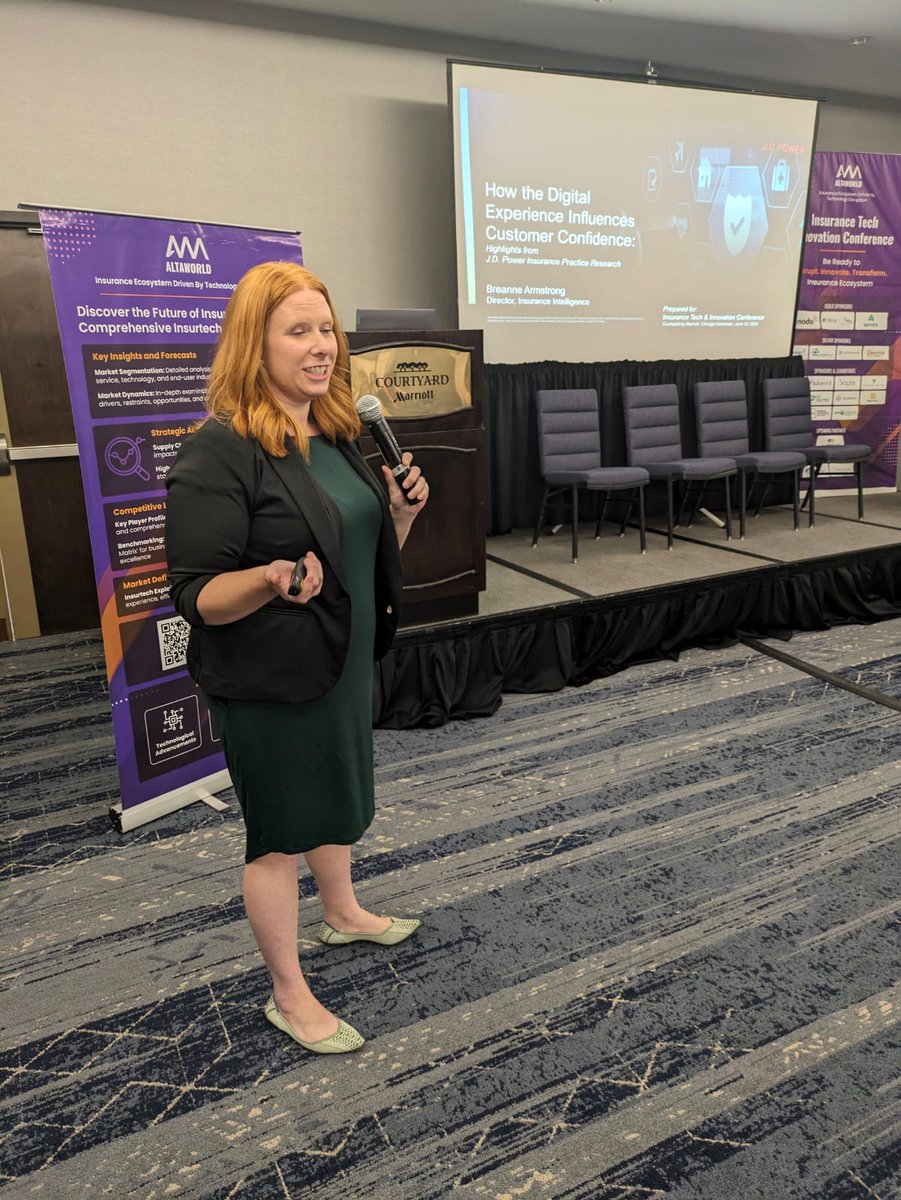 ITIC Chicago 2024

🌟Live Update from Day 2 of Insurance Tech &amp; Innovation Conference 2024!🌟

Breanne Armstrong, Director, Insurance Intelligence, <a href="/JDPower/">J.D. Power</a> giving her insights on "How the Digital Experience Influences Customer Confidence"

#ITICChicago2024 #insurtech